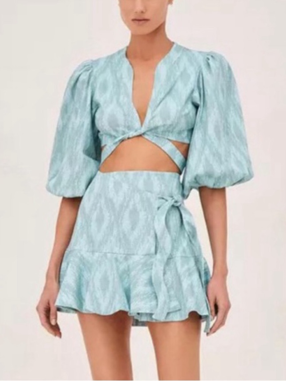 Alexis Iris Blue Cropped Top | XS